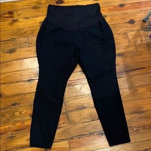 Full Panel Black Maternity Leggings